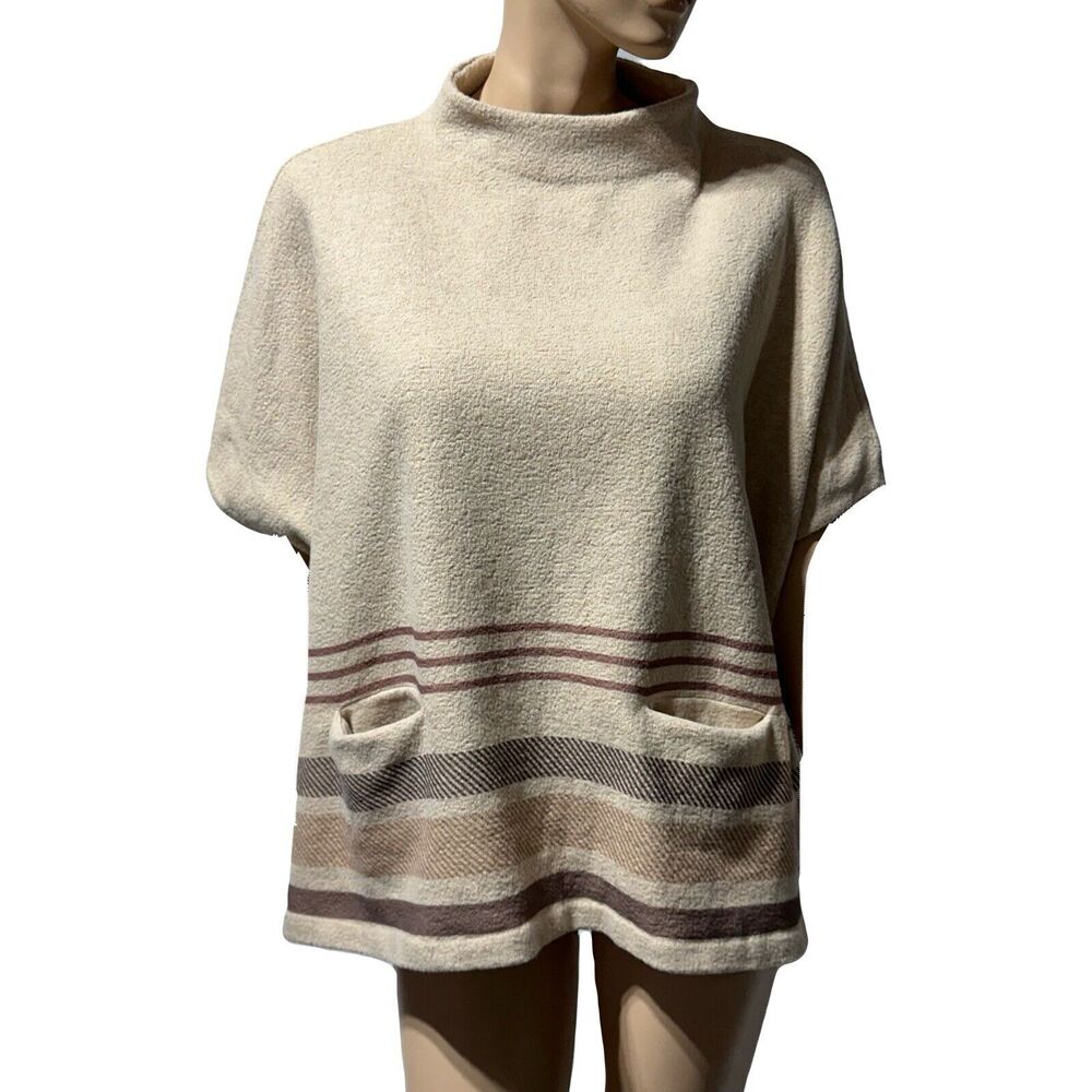 FAHERTY Women’s Size XS/S Oversized Sweater Park City Poncho Sundance Serape